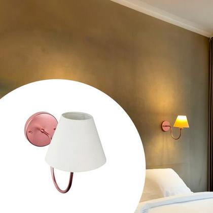 Imagem de Arandela luminária de Parede Curvada Clássica de Alumínio Com Cúpula Para Sala, quarto, Cama e Cabeceira, lavabo