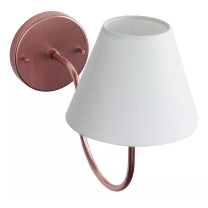 Imagem de Arandela luminária de Parede Curvada Clássica de Alumínio Com Cúpula Para Sala, quarto, Cama e Cabeceira, lavabo