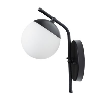 Imagem de Arandela luminaria de Parede Moderna Inclinada Com Interruptor ou Sem Interruptor Com Globo Vidro 10cm Decoração Iluminação