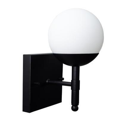Imagem de Arandela Luminária de Parede Quadrada Moderno Com Vidro Globo 12cm Para Corredor, Quarto ou Sala, Cama, Cabeceira