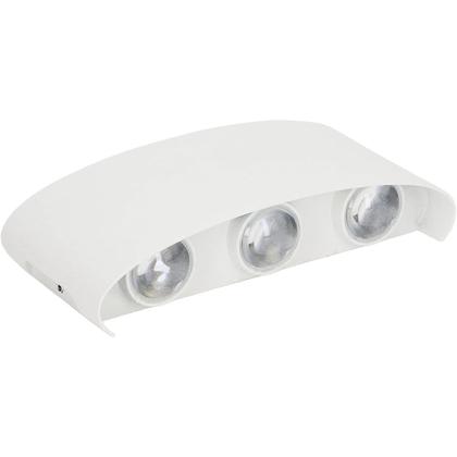 Imagem de Arandela Luminaria Parede Meia Lua 6W Iluminaçao 6 Fachos Decoraçao Casa Rua Quintal Varanda Predio Garagem Muro Segurança