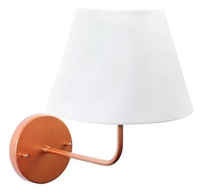 Imagem de Arandela Parede Clássica Curvada 1 Interna Com Cúpula Cônica Decorar Para Casa e Sala, Corredor, Quarto ou Cabeceira