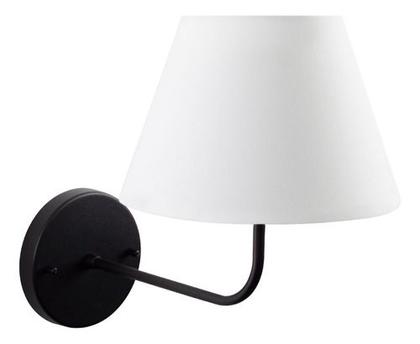 Imagem de Arandela Parede Clássica Curvada 1 Interna Com Cúpula Cônica Decorar Para Casa e Sala, Corredor, Quarto ou Cabeceira