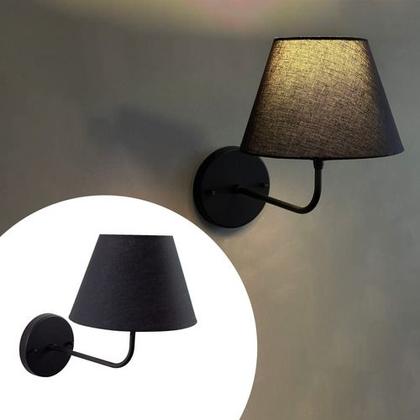 Imagem de Arandela Parede Clássica Curvada 1 Interna Com Cúpula Cônica Decorar Para Casa e Sala, Corredor, Quarto ou Cabeceira