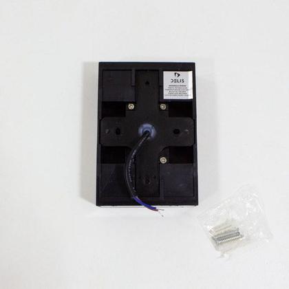 Imagem de Arandela Preta 12cm LED 4W 3000K Bivolt Muro Parede Externa DS9832 Delis