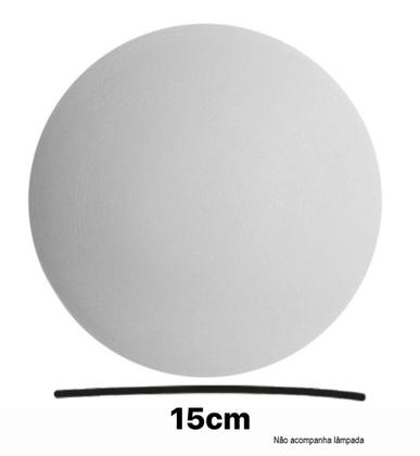 Imagem de Arandela redonda efeito moon lua eclipse 15cm para 2 lâmpadas LED Halopin G9