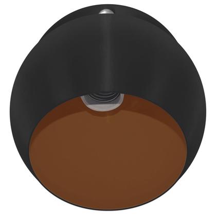 Imagem de Arandela Retrô Bola Lavabo Banheiro Sacada Preto/Cobre