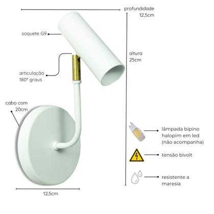 Imagem de Arandela Sofhie L Preta