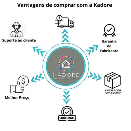 Imagem de Arandela Tubo Interna Acrilico Difusor Dourada + Lâmpada Led