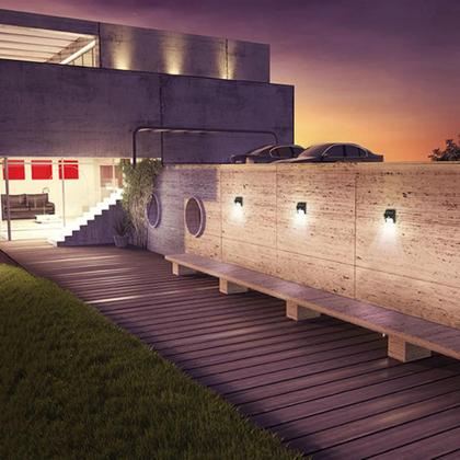 Imagem de Arandelaela Taschi Branco a LED Sunshine Solar As1 2w 6500k 15050114