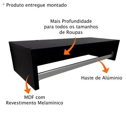 Imagem de Arara Cabideiro de Parede para Roupas em MDF