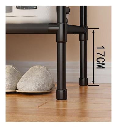 Imagem de Arara Cabideiro Para Roupa Triplo Cabides Sapateira Multiuso