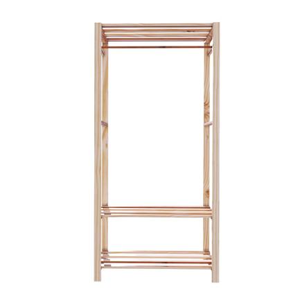 Imagem de Arara Closet Aberto Modelo Industrial Duplo Cabideiros Promo