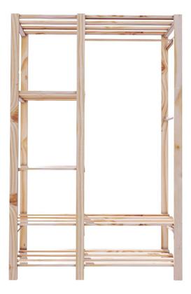 Imagem de Arara Closet Aberto Modelo Industrial Prateleiras Organizado