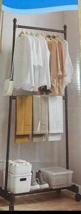 Imagem de  Arara de Multiuso Roupas Cabideiro de Chão Closet Modulado em Aço /com rodinha