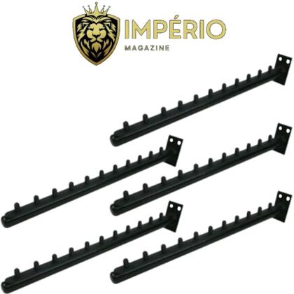 Imagem de Arara de parede para cabide  KIT com 5 inclinado