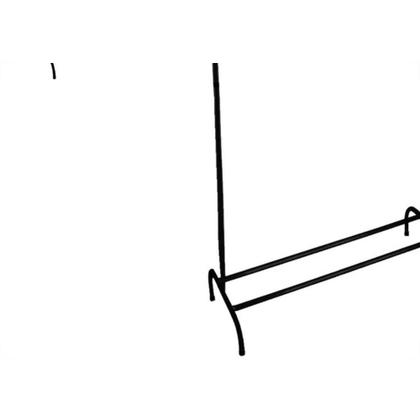 Imagem de Arara De Roupa Maxeb Slim Cabideira/Sapateira Preta 85 X 31 X 124Cm 8144