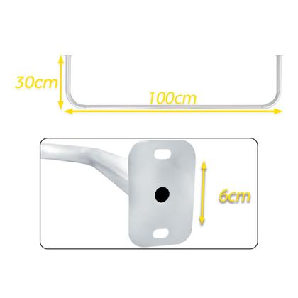 Imagem de Arara De Roupas Cabideiro De Parede P/ Quarto 1,00m Lazúli