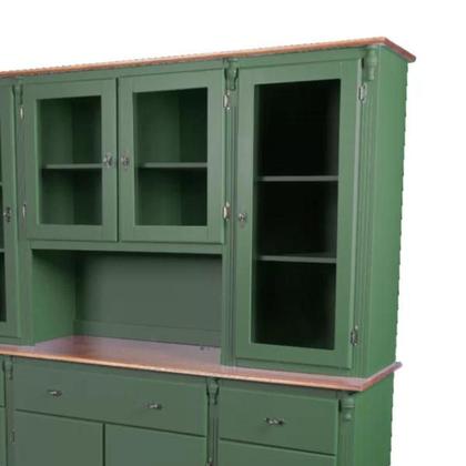 Imagem de Arca com Oratório - 4 Portas Vidro - Pés Luiz XV - Medida 205 x 192cm - Tommy Desing