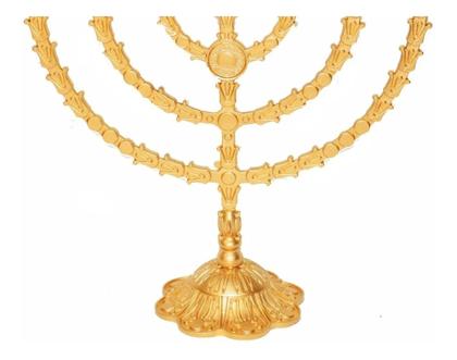 Imagem de Arca Da Aliança Plástica 30cm + Candelabro Grande 