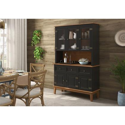 Imagem de Arca e Oratório 6 Portas e 3 Gavetas - Madeira Maciça