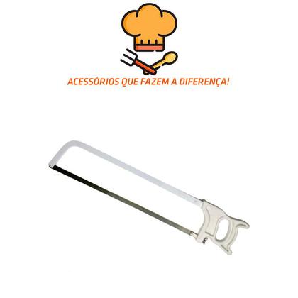 Imagem de Arco De Serra Manual Em Aço Açougue Carne Osso 12" Malta