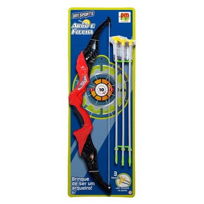 Imagem de Arco E Flecha Infantil Com Alvo 3 Flechas - Dm Toys