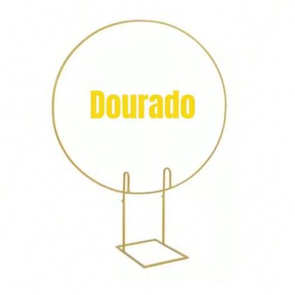 Imagem de Arco Em Ferro Desmontável P/ Painel Redondo P/festa E Evento