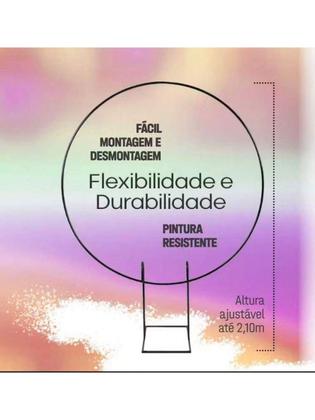 Imagem de Arco Em Ferro Desmontável P/ Painel Redondo P/festa E Evento