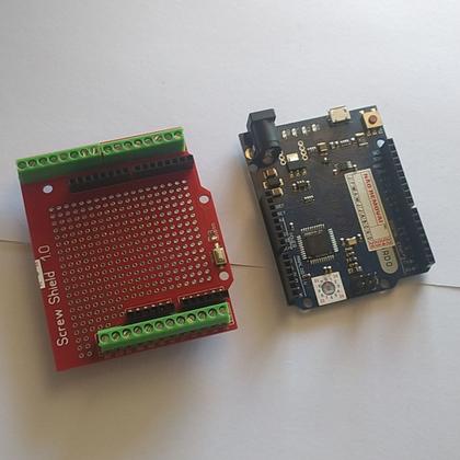 Imagem de Arduino Compativel Leonardo R3 + Placa Borne Screw Bootloader Desbloqueado