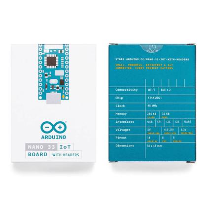 Imagem de Arduino Nano 33 Iot Com Cabeçalhos - Abx00032