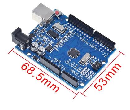 Imagem de Arduino Uno Rev3 R3 Atmega328 CH340 Smd Com Conexão de Pinos