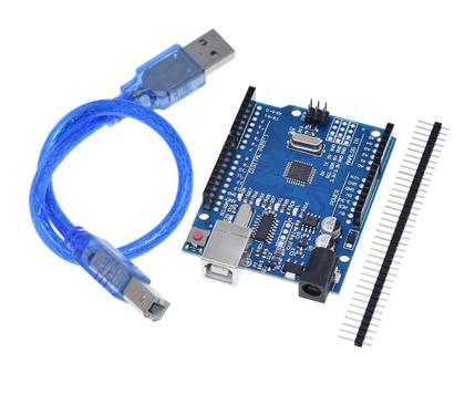 Imagem de Arduino Uno Rev3 R3 Atmega328 CH340 Smd Com Conexão de Pinos