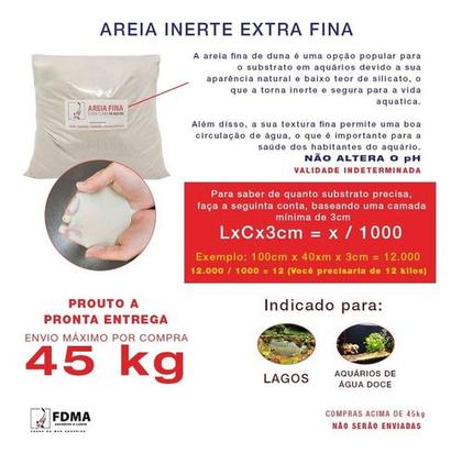 Imagem de Areia Extra Fina Aqua Pedras N00 10kg Lagos E Aquários