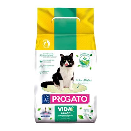 Imagem de Areia Higiênica Para Gatos Progato Vida Clean -1,8Kg