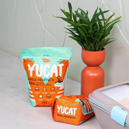 Imagem de Areia Higiênica para Gatos Yucat Mandioca Biodegradável 4kg