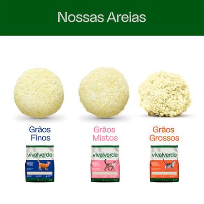 Imagem de Areia Higienica Viva Verde Graos Finos para Gatos - 10Kg