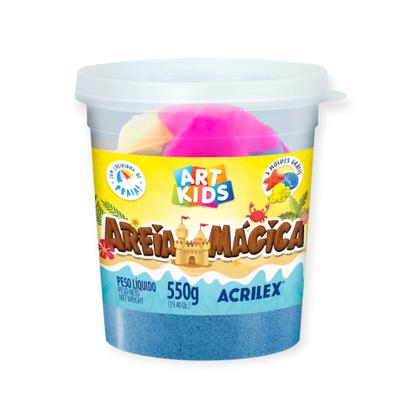 Imagem de Areia Magica Cinetica 550g Azul Acrilex Art Kids