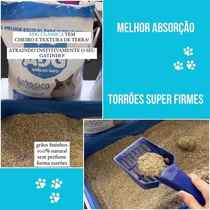Areia Sanitária Para Gatos 4kg Areia De Gato Grãos Finos Clássica Kit C/ 3 Uni - ADG Imagem de Areia Sanitária Para Gatos 4kg Areia De Gato Grãos Finos Clássica Kit C/ 3 Uni