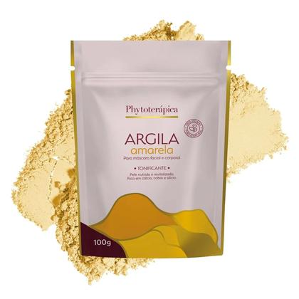 Imagem de Argila Amarela Tonificante Facial e Corporal Phytoterapica