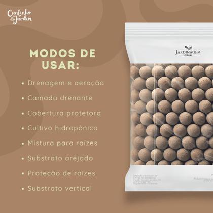 Imagem de Argila Expandida 50Lts para Drenagem de Plantas, Vasos, Decoração, Cultivo e Jardinagem