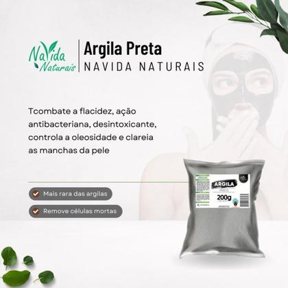 Imagem de Argila Preta 200g Skin Care Máscara Facial