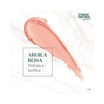 Imagem de Argila Rosa Hidratação Antiflacidez 100g D AGUA NATURAL