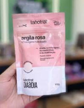 Imagem de Argila Rosa Pó Facial Corporal Com Colágeno Labotrat 100g