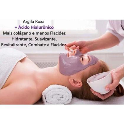 Imagem de Argila Roxa Ácido Hialurônico Facial Corporal 100g - Labotrat