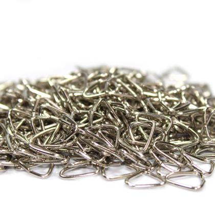 Imagem de Argola 23mm Prata Com Corrente Para Chaveiro Com Triângulo 8mm - 3000 Peças