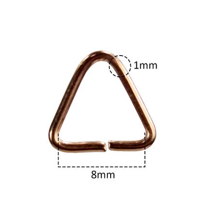 Argola 23mm Rose Gold Com Elos + Triangulo 8mm - 200 Unidades - RussoArt Imagem de Argola 23mm Rose Gold Com Elos + Triangulo 8mm - 200 Unidades