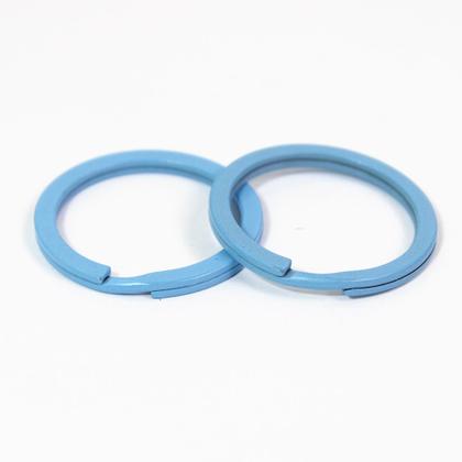 Imagem de Argola 28mm Azul Bebe Italiana Resistente Para Lembrancinhas - 50 Unidades