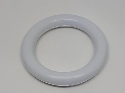 Imagem de Argola 28mm Branca Pvc  ( 100 PEÇAS )