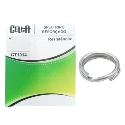 Imagem de Argola Celta Split Ring Reforçado Forj CT1014 Para Pesca Resistência 19lb Nº 05 C/ 20 Unidades
